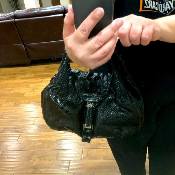 COPY - Black patent leather Fendi spy bag. Excellent condition. Very rare. - Picture 13 of 13